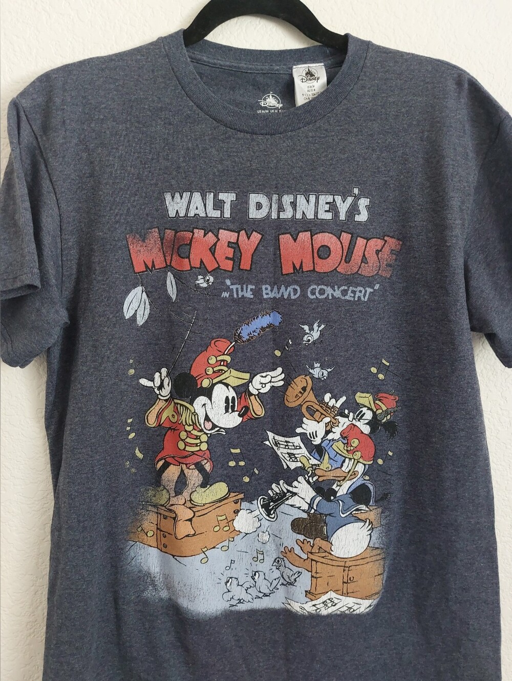 Disney Charcoal Heather Mickey Mouse 'The Band Concert' Short Sleeve Tee